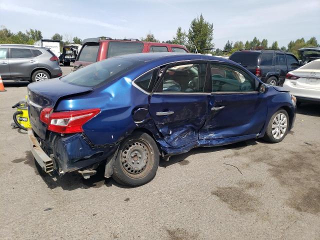 3N1AB7AP0KY372176 - 2019 NISSAN SENTRA S BLUE photo 3