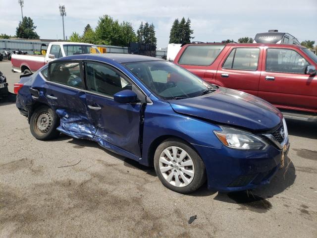 3N1AB7AP0KY372176 - 2019 NISSAN SENTRA S BLUE photo 4