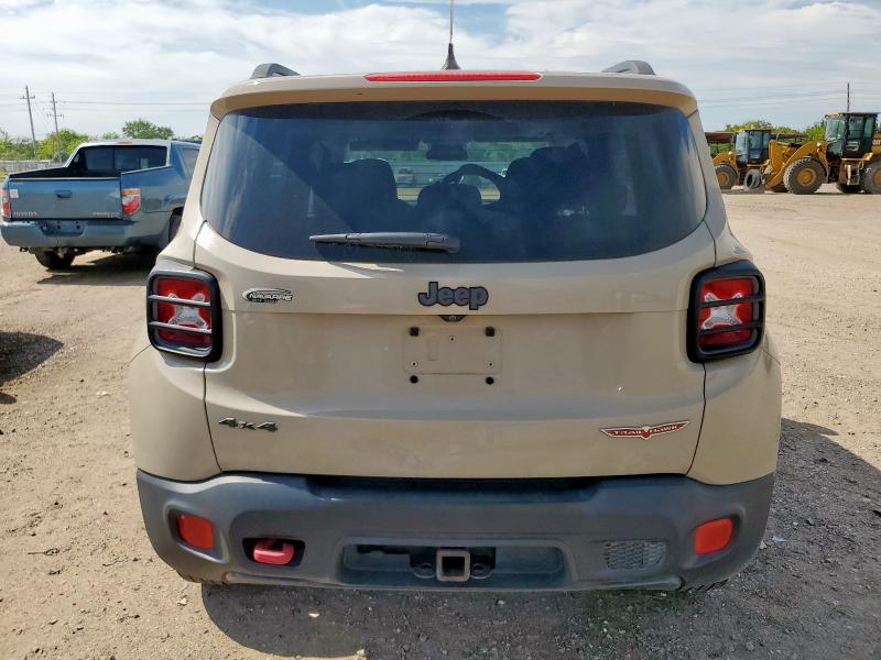 ZACCJBCT4GPE13944 - 2016 JEEP RENEGADE TRAILHAWK TAN photo 6