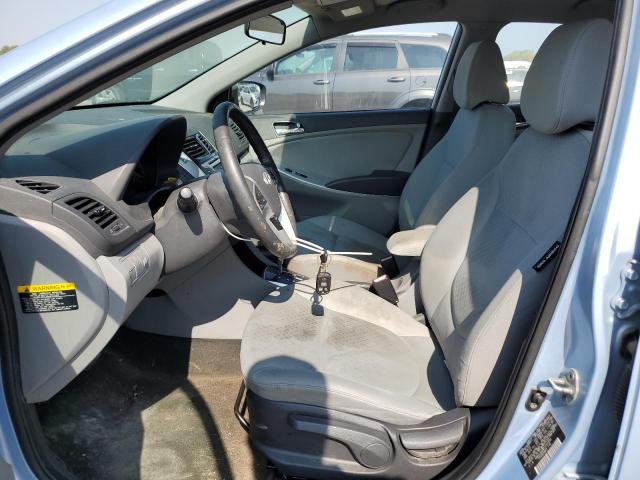 KMHCU5AE7CU047298 - 2012 HYUNDAI ACCENT GLS BLUE photo 7