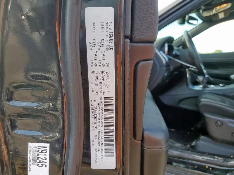 1C4RJFAG3KC805365 - 2019 JEEP GRAND CHER LAREDO BLACK photo 14