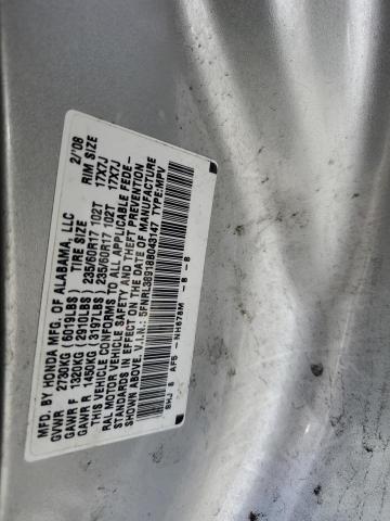 5FNRL38918B043147 - 2008 HONDA ODYSSEY TOURING SILVER photo 13