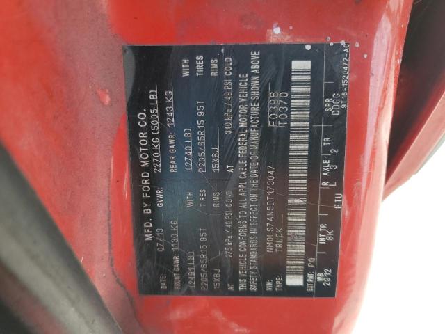 NM0LS7AN5DT175047 - 2013 FORD TRANSIT CONNECT XL თეთრი ფოტო 13