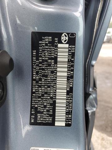 5YFEPRAE5LP074394 - 2020 TOYOTA COROLLA LE Blau Foto 12