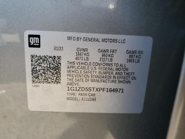 1G1ZD5STXPF164971 - 2023 CHEVROLET MALIBU LT 灰色 照片 13