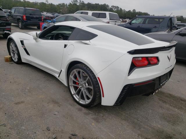 1G1YY2D72H5121912 - 2017 CHEVROLET CORVETTE GRAND SPORT 2LT WHITE photo 2