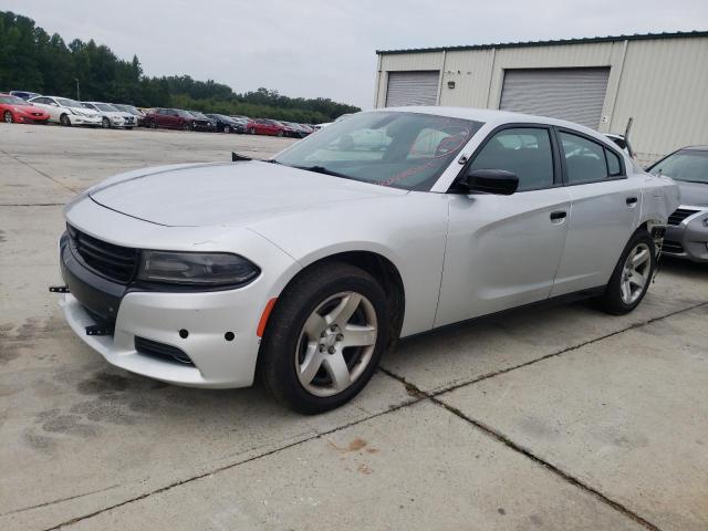 2C3CDXAT9KH627527 - 2019 DODGE CHARGER POLICE SILVER photo 1