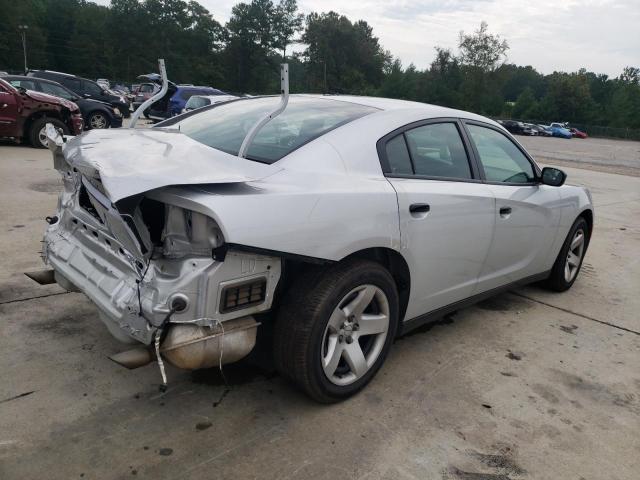 2C3CDXAT9KH627527 - 2019 DODGE CHARGER POLICE SILVER photo 3