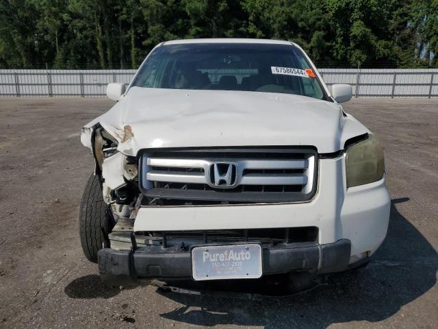 2HKYF18406H550535 - 2006 HONDA PILOT EX WHITE photo 5