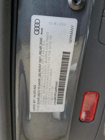 WAUB4CF57JA059945 - 2018 AUDI S5 PREMIUM PLUS GRAY photo 12