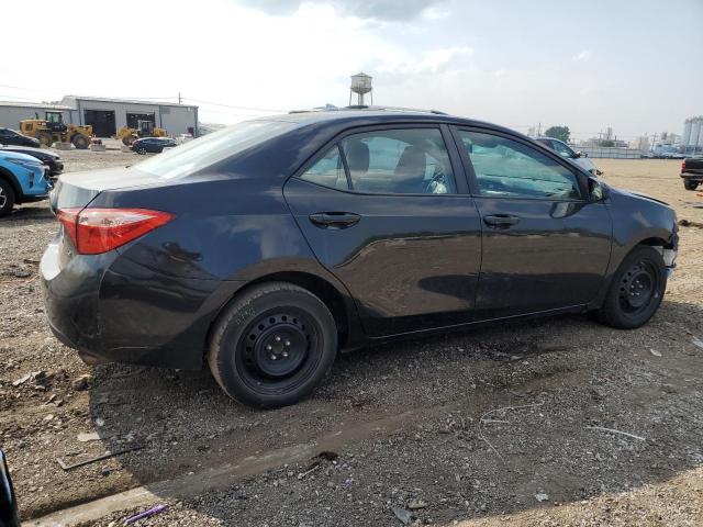 2T1BURHE1JC046414 - 2018 TOYOTA COROLLA L BLACK photo 3