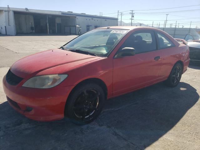 1HGEM22184L046225 - 2004 HONDA CIVIC DX VP RED photo 1