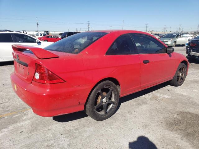 1HGEM22184L046225 - 2004 HONDA CIVIC DX VP RED photo 3