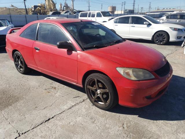 1HGEM22184L046225 - 2004 HONDA CIVIC DX VP RED photo 4