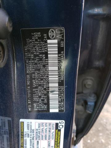 2T1BY30E25C466184 - 2005 TOYOTA COROLLA XRS BLUE photo 12