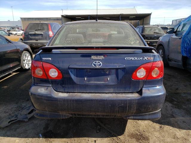 2T1BY30E25C466184 - 2005 TOYOTA COROLLA XRS BLUE photo 6