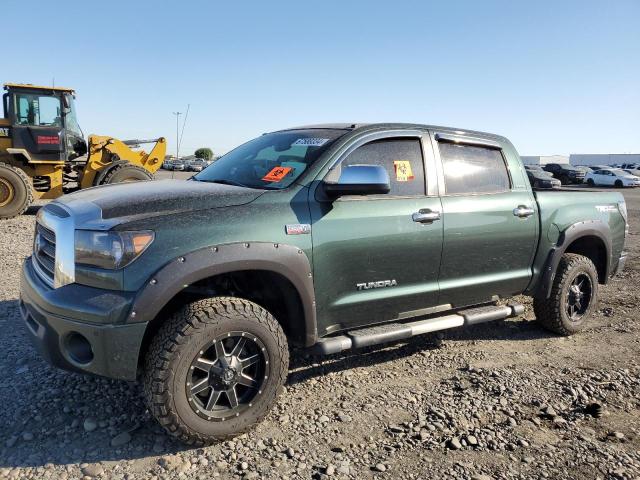 5TFDV58158X040073 - 2008 TOYOTA TUNDRA CREWMAX LIMITED GREEN photo 1