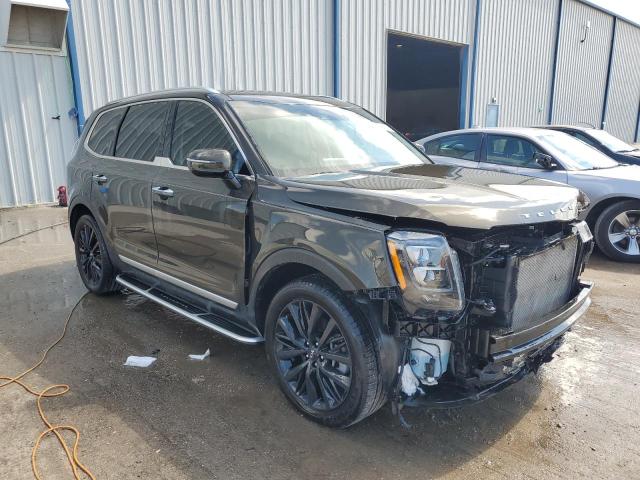 5XYP5DHC1LG077254 - 2020 KIA TELLURIDE SX BROWN photo 4