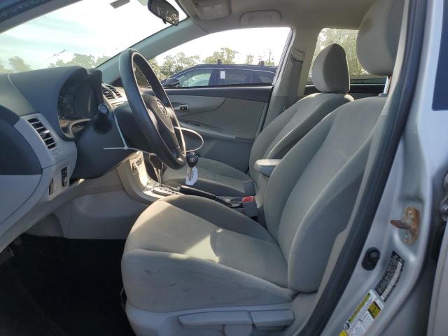 2T1BU4EE5CC872189 - 2012 TOYOTA COROLLA BASE SILVER photo 7