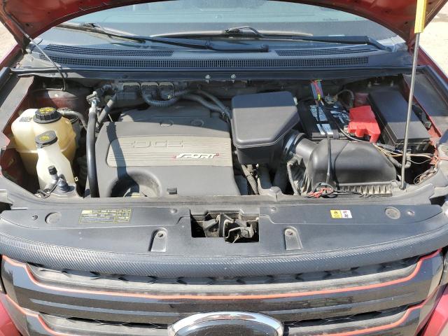 2FMDK4AK7DBE12161 - 2013 FORD EDGE SPORT 红色 照片 12