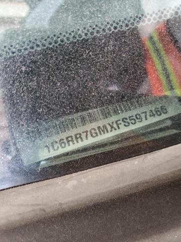 1C6RR7GMXFS597466 - 2015 RAM 1500 SLT BLACK photo 12