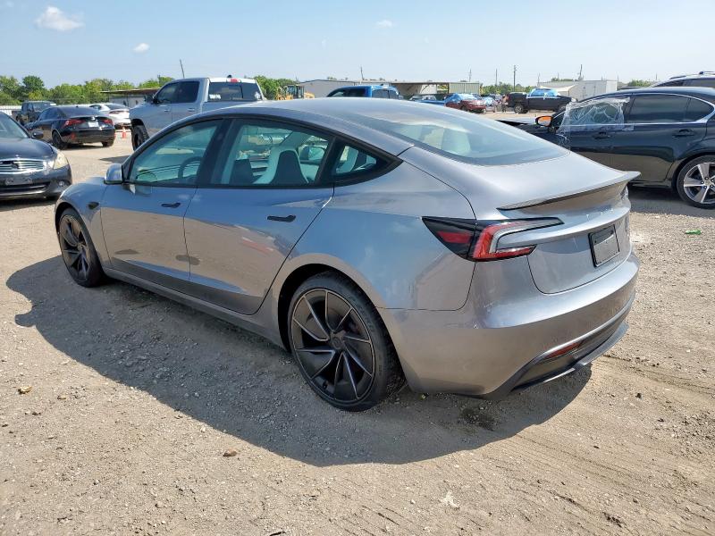 5YJ3E1ET7SF926407 - 2025 TESLA MODEL 3 GRAY photo 2