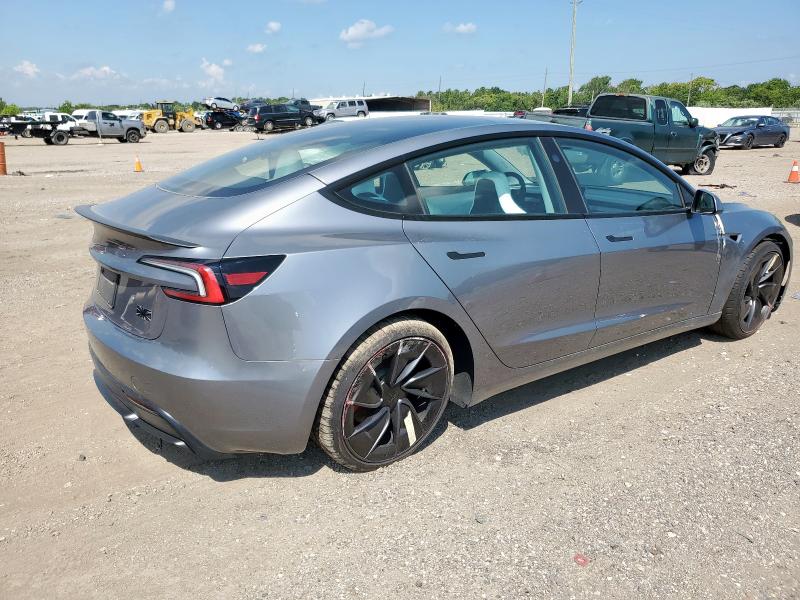 5YJ3E1ET7SF926407 - 2025 TESLA MODEL 3 GRAY photo 3