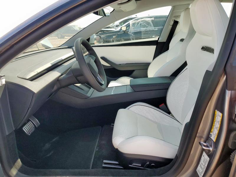 5YJ3E1ET7SF926407 - 2025 TESLA MODEL 3 GRAY photo 7