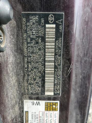 JTKDE167390287255 - 2009 TOYOTA SCION TC 紫色 照片 12