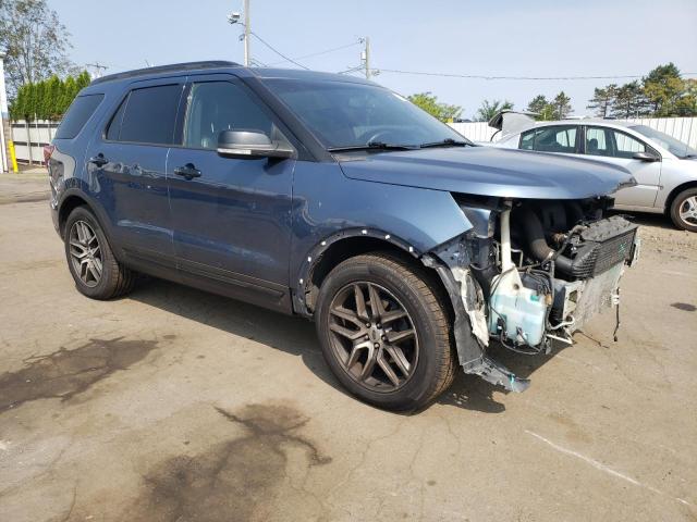 1FM5K8GT9JGB62082 - 2018 FORD EXPLORER SPORT BLUE photo 4