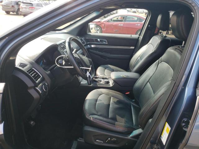 1FM5K8GT9JGB62082 - 2018 FORD EXPLORER SPORT BLUE photo 7