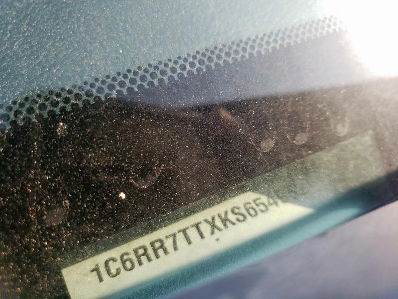 1C6RR7TTXKS654952 - 2019 RAM 1500 CLASS SLT Plata foto 12