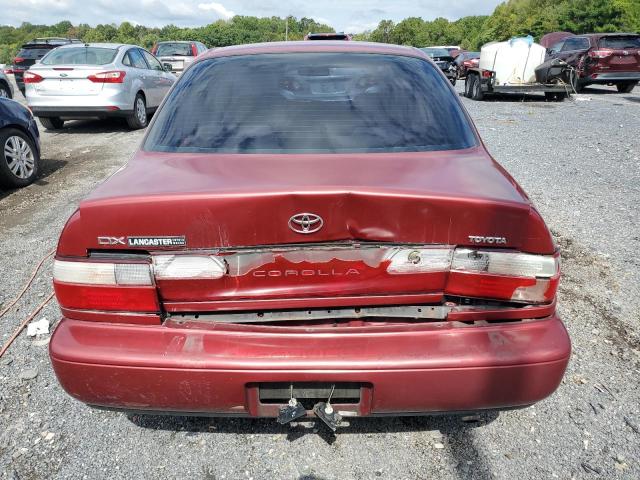 1NXBB02E1VZ607631 - 1997 TOYOTA COROLLA DX BURGUNDY photo 6