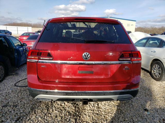 1V2NR2CA3JC565997 - 2018 VOLKSWAGEN ATLAS SEL PREMIUM RED photo 6