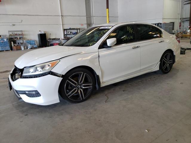 1HGCR2F5XGA150124 - 2016 HONDA ACCORD SPORT WHITE photo 1