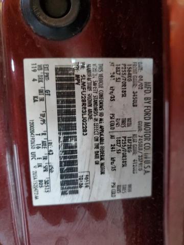 5LMFU28R83LJ02283 - 2003 LINCOLN NAVIGATOR მუქწითელი ფოტო 13