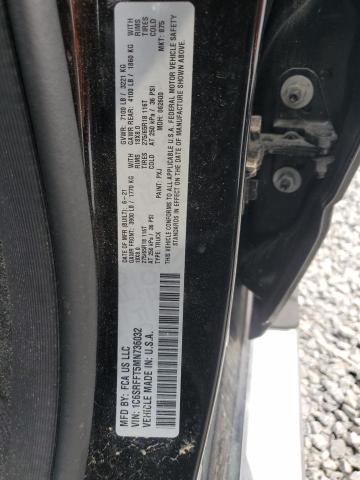 1C6SRFFT5MN736032 - 2021 RAM 1500 BIG HORN/LONE STAR BLACK photo 12