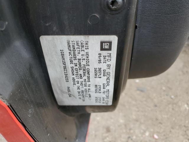 1G8AM15F86Z134233 - 2006 SATURN ION LEVEL 2 红色 照片 12