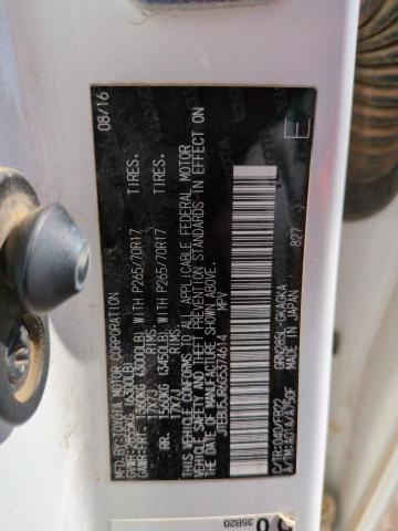 JTEBU5JR6G5374614 - 2016 TOYOTA 4RUNNER SR5/SR5 PREMIUM 白色 照片 12