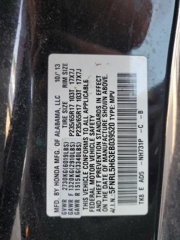 5FNRL5H63EB039520 - 2014 HONDA ODYSSEY EXL BLACK photo 14