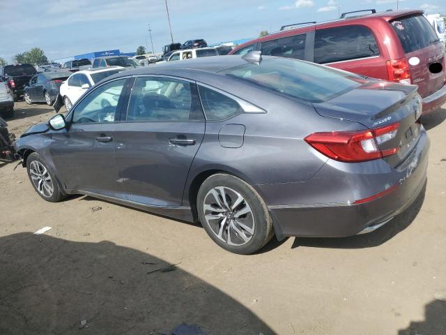 1HGCV3F52JA011291 - 2018 HONDA ACCORD HYBRID EXL GRAY photo 2