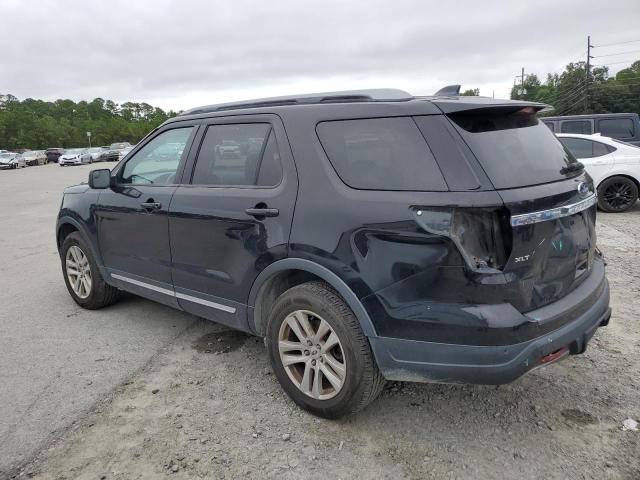1FM5K8D82JGC06889 - 2018 FORD EXPLORER XLT Қара фото 2