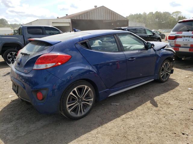 KMHTC6AE1GU273125 - 2016 HYUNDAI VELOSTER TURBO BLUE photo 3