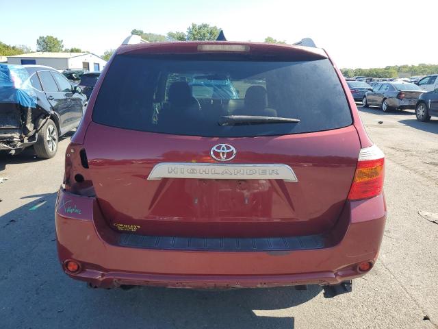 JTEDS41AX82048546 - 2008 TOYOTA HIGHLANDER RED photo 6