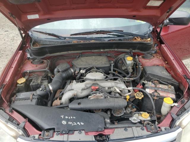 JF2SH6BC4AH774994 - 2010 SUBARU FORESTER XS Bordeaux Foto 11