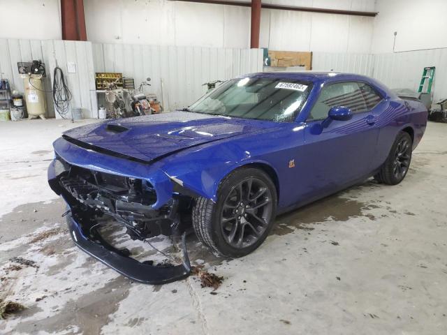 2C3CDZFJ0NH125156 - 2022 DODGE CHALLENGER R/T SCAT PACK BLUE photo 1