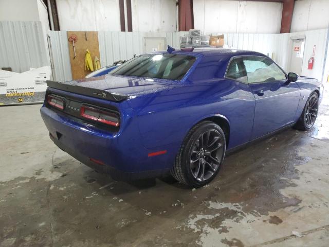 2C3CDZFJ0NH125156 - 2022 DODGE CHALLENGER R/T SCAT PACK BLUE photo 3
