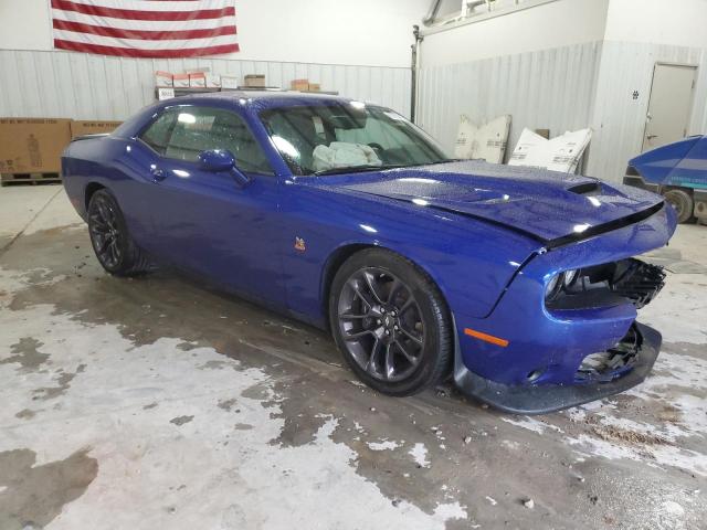 2C3CDZFJ0NH125156 - 2022 DODGE CHALLENGER R/T SCAT PACK BLUE photo 4