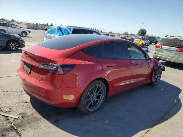 5YJ3E1EB2MF003746 - 2021 TESLA MODEL 3 Rot Foto 3