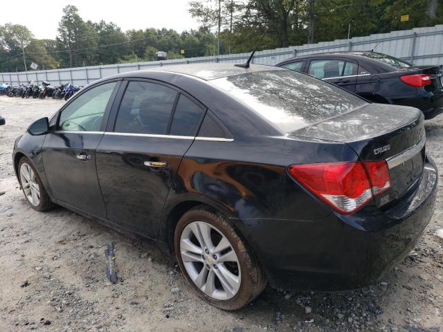 1G1PH5S93B7274585 - 2011 CHEVROLET CRUZE LTZ BLACK photo 2